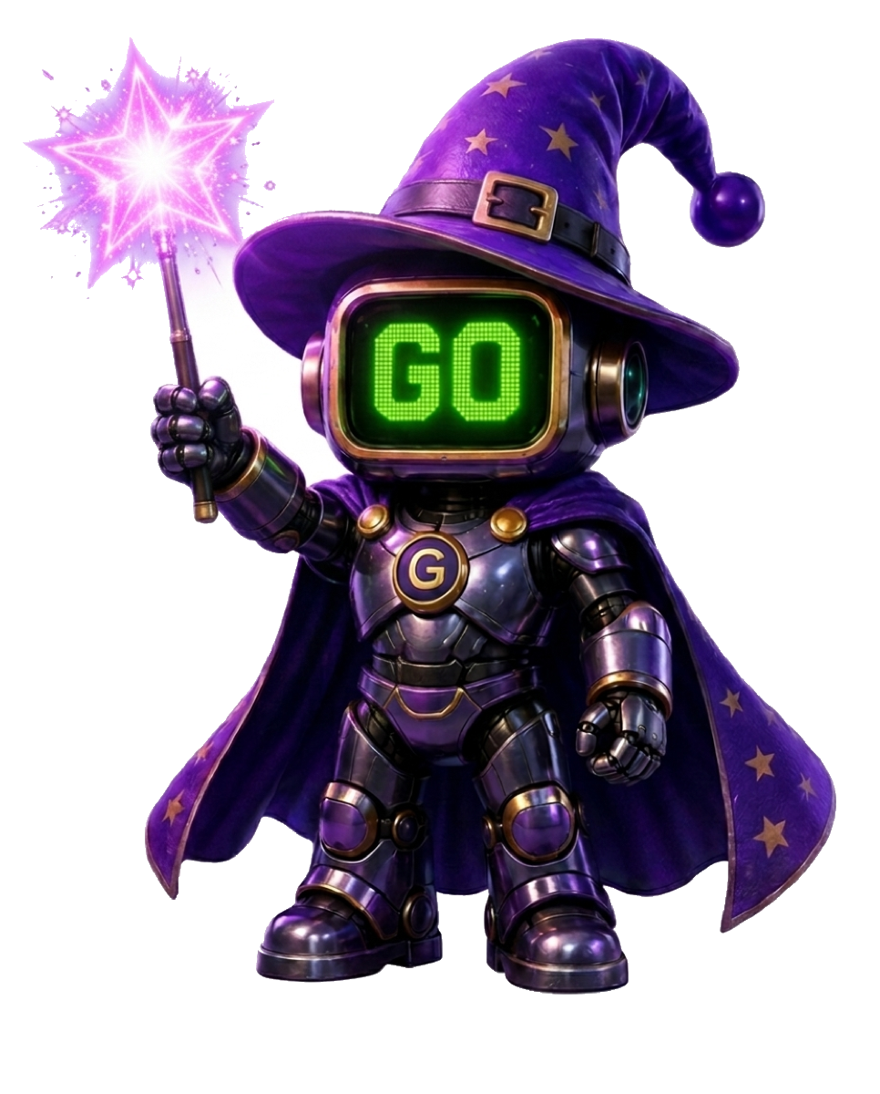 Goddo wizard mascot