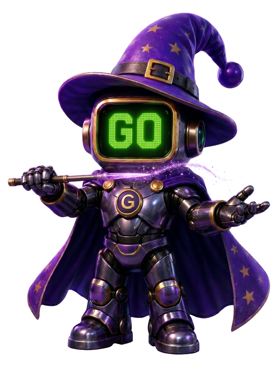 Goddo wizard mascot